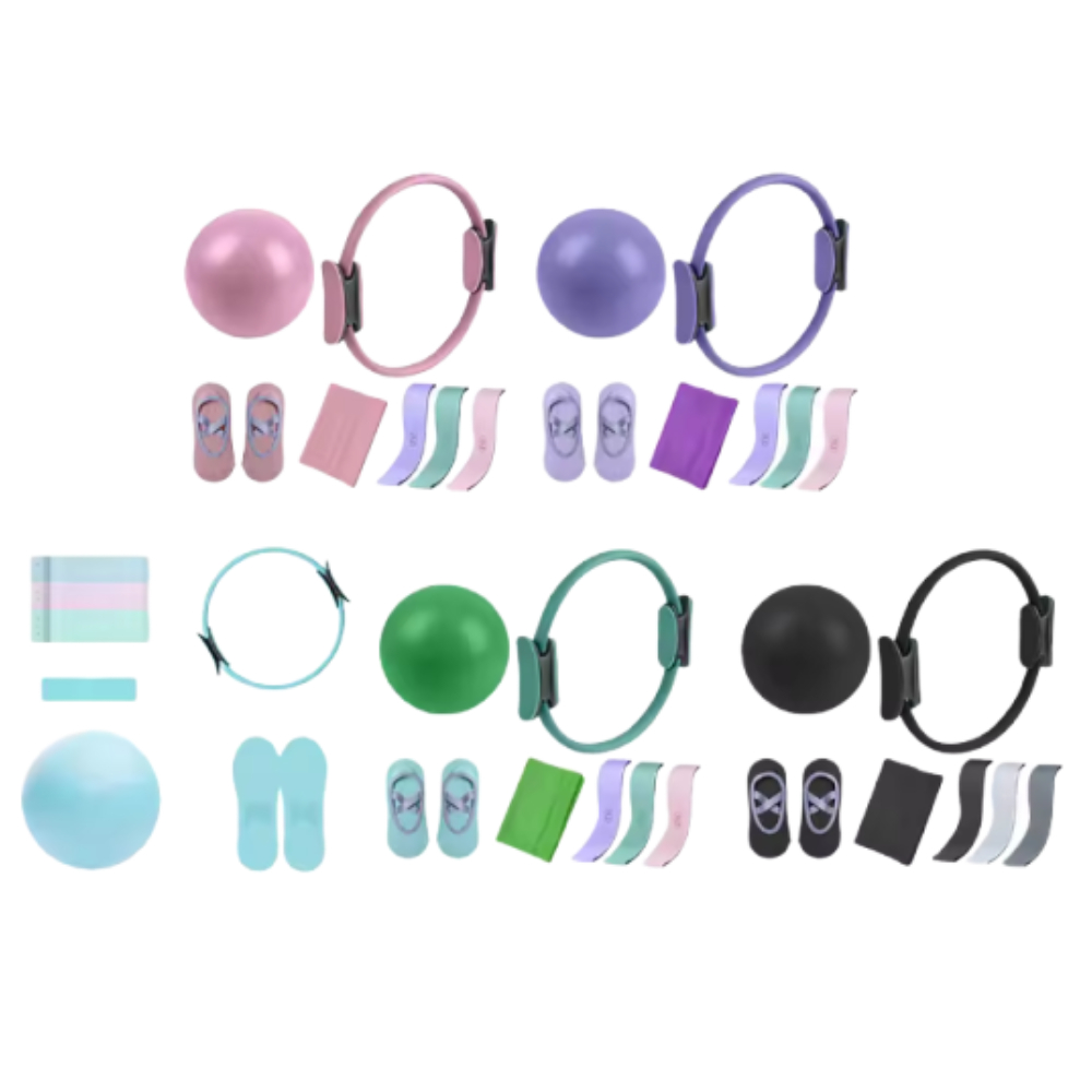 Pilates Ring Magic - 5Pcs Pilates Essential Kit with Toning