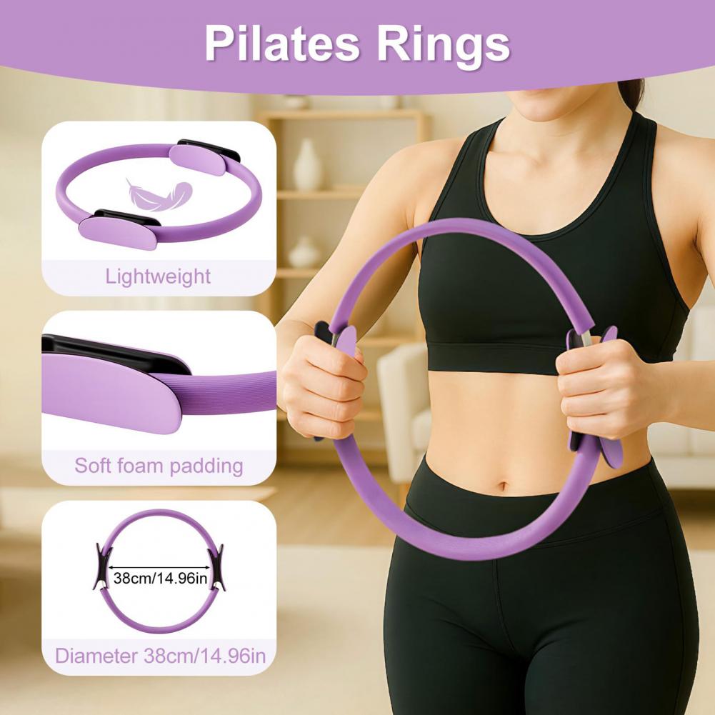 Pilates Yoga Resistance Ring - Women Yoga Fitness Ring Circle Pilates