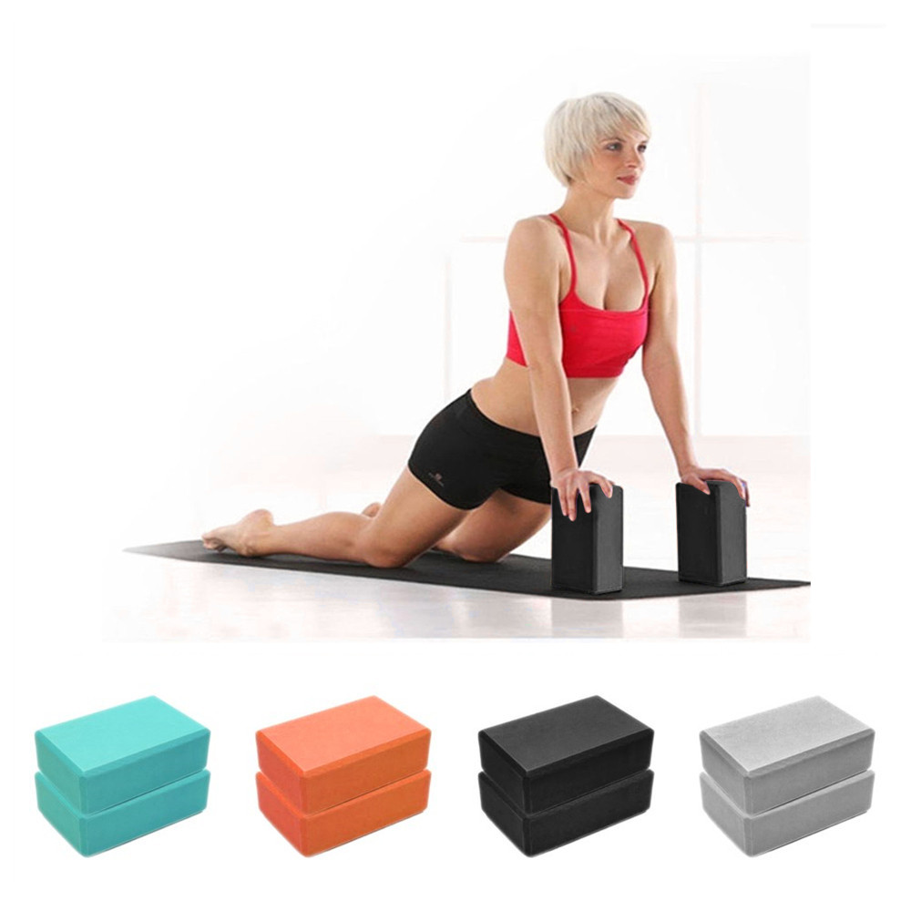 Pilates Yoga Block - Colored EVA Yoga Block Brick Non-Slip