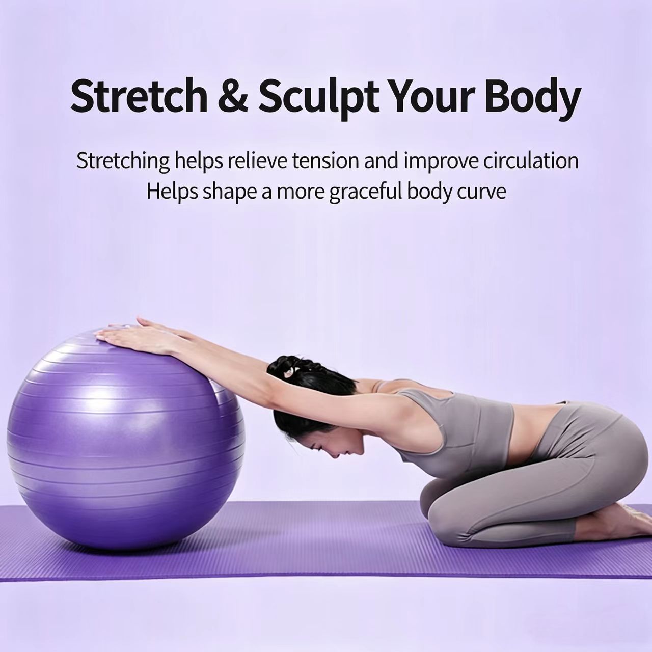 Thickened PVC Yoga Ball/Pilate - Pilates Yoga Pregnancy ulasan dan harga