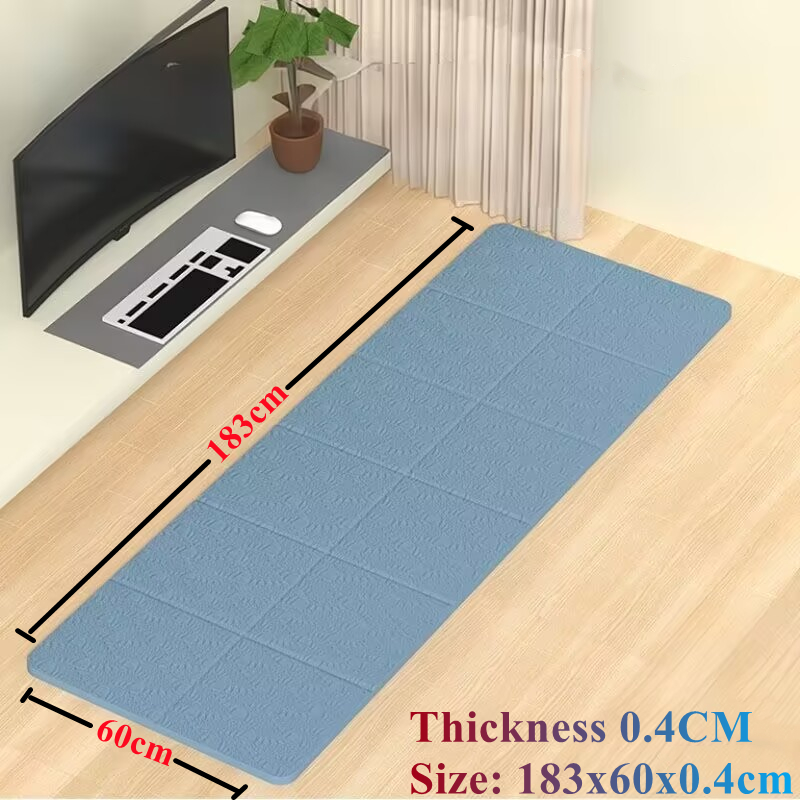 Fold Portable 4mm Thick PVC Fl - Pilates Yoga Mat Thickness ulasan dan harga