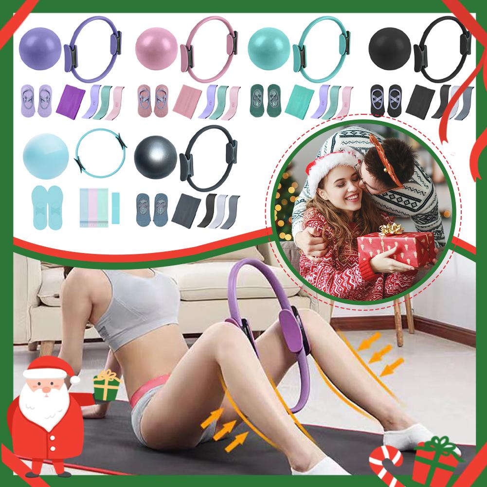 5Pcs Pilates Essential Kit wit - Pilates Ring Magic ulasan dan harga