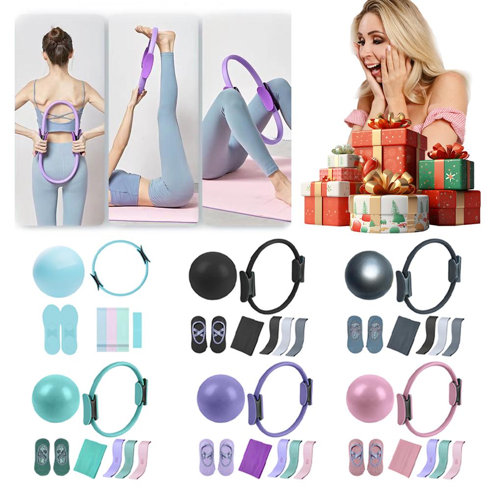 5Pcs Pilates Essential Kit wit - Pilates Ring Magic ulasan dan harga