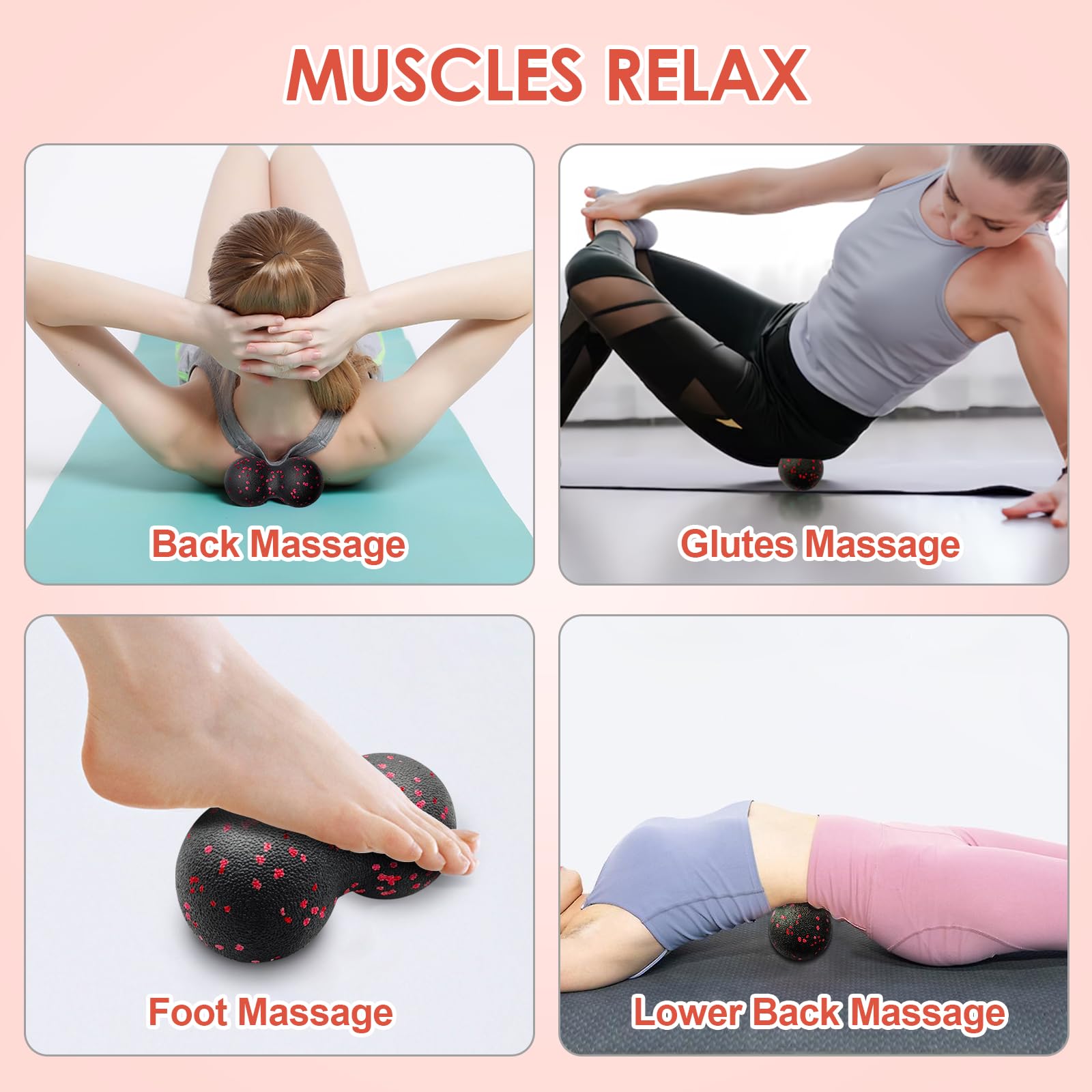 Hollow Yoga Roller Massage Pea - Pilates Yoga Block ulasan dan harga