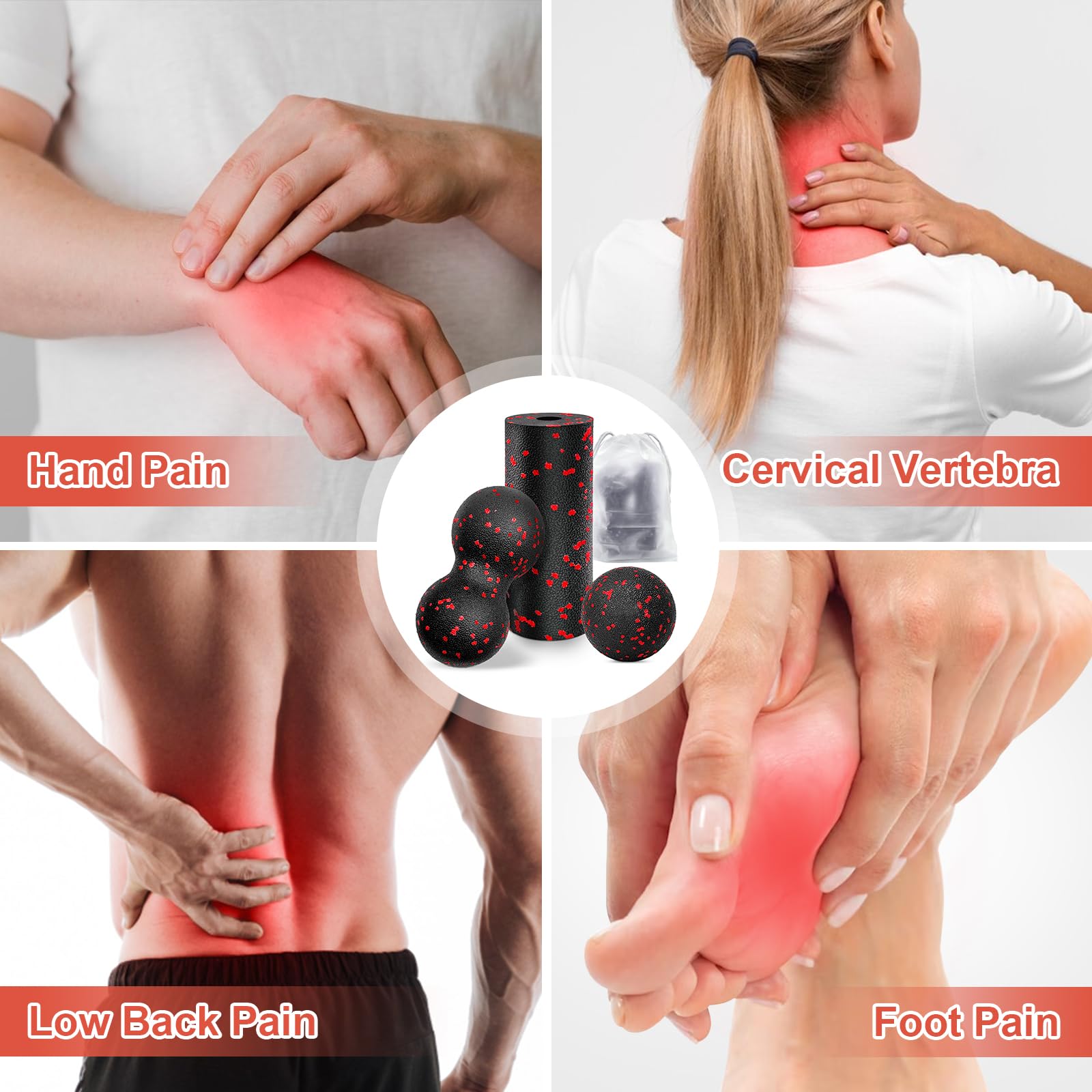 Hollow Yoga Roller Massage Pea - Pilates Yoga Block ulasan dan harga