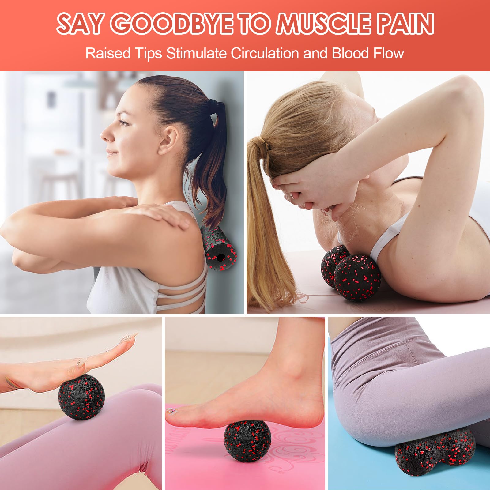 Hollow Yoga Roller Massage Pea - Pilates Yoga Block ulasan dan harga