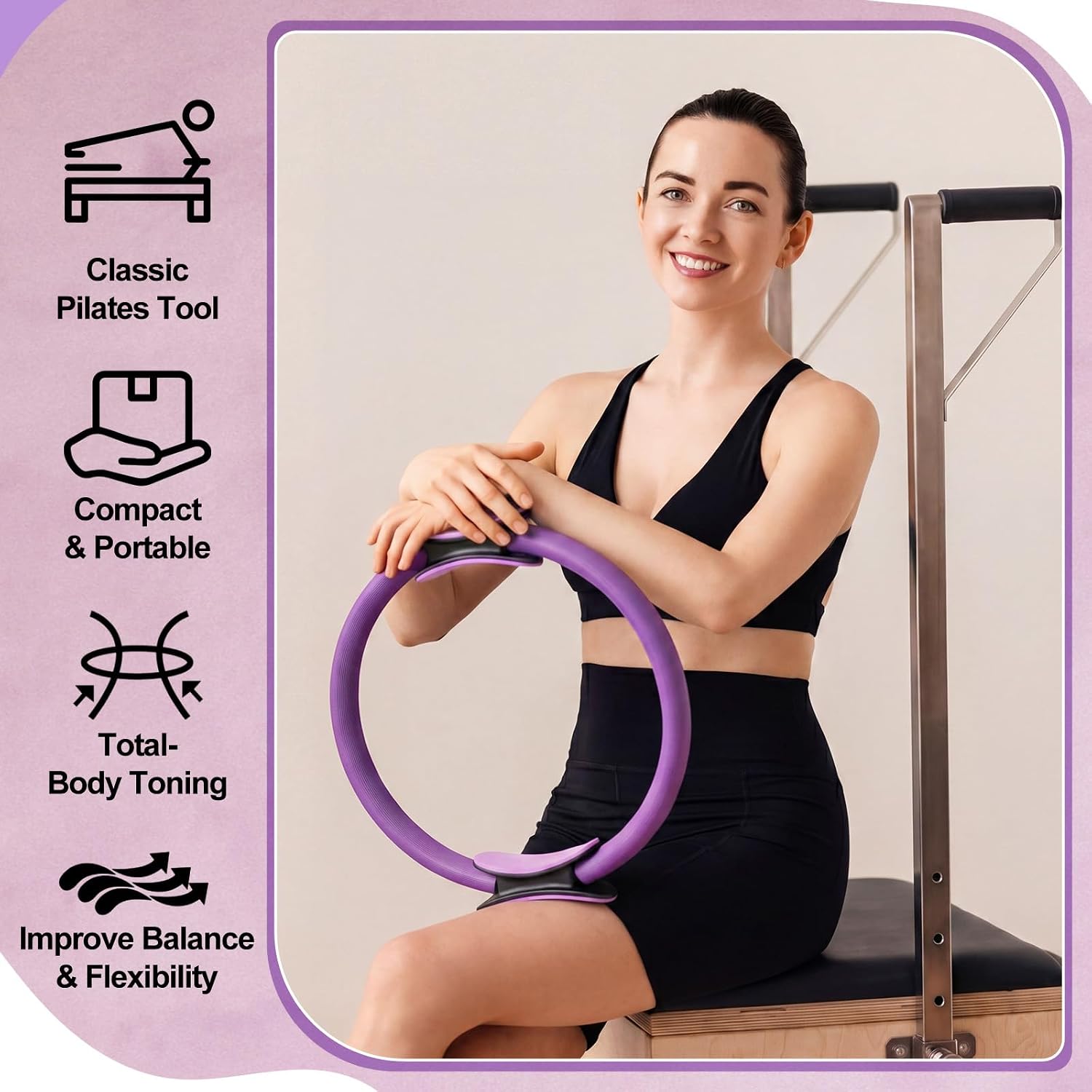 12 Pcs Pilates Ring Set Dual S - Pilates Ring Magic ulasan dan harga
