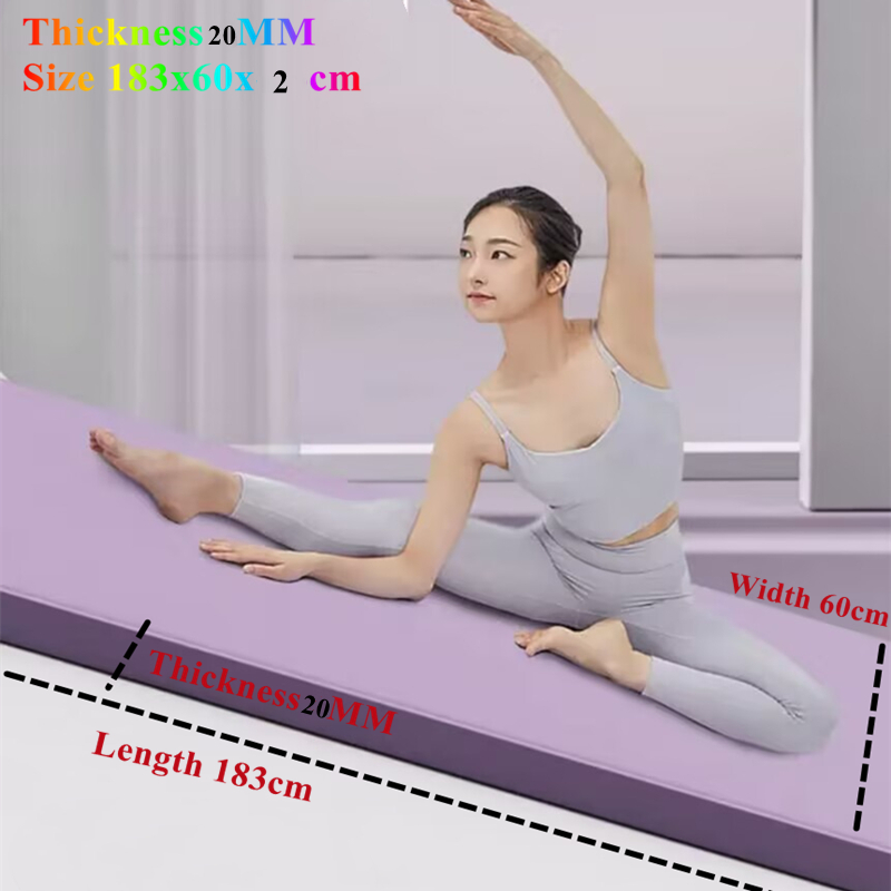 20MM Yoga Mat Anti-skid 183×60 - Pilates Yoga Matte ulasan dan harga