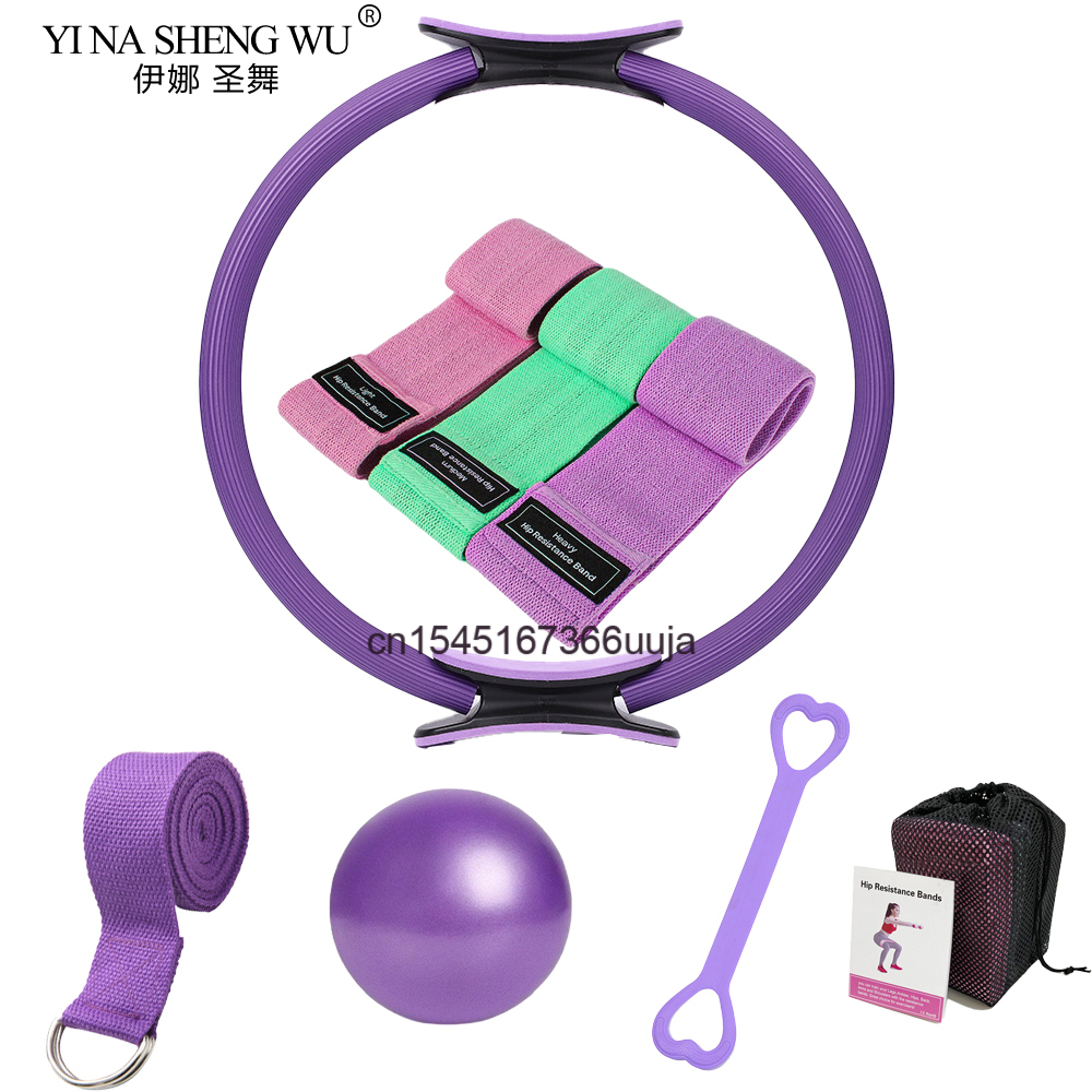 8-piece Pilates Ring Ring Set  - Pilates Yoga Resistance Ring ulasan dan harga