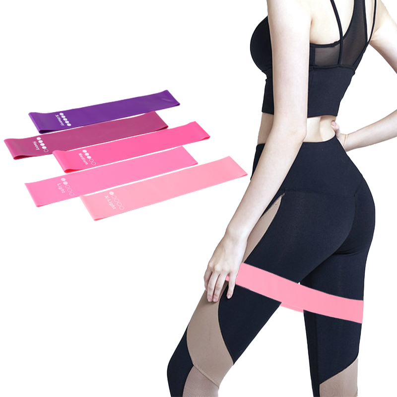 5Pcs Fitness Elastic Band Resi - Pilates Yoga Resistance Ring ulasan dan harga
