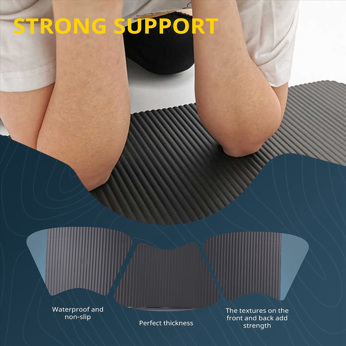 Doings 15MM Thick Yoga Mat Com - Pilates Yoga Mat Thickness ulasan dan harga