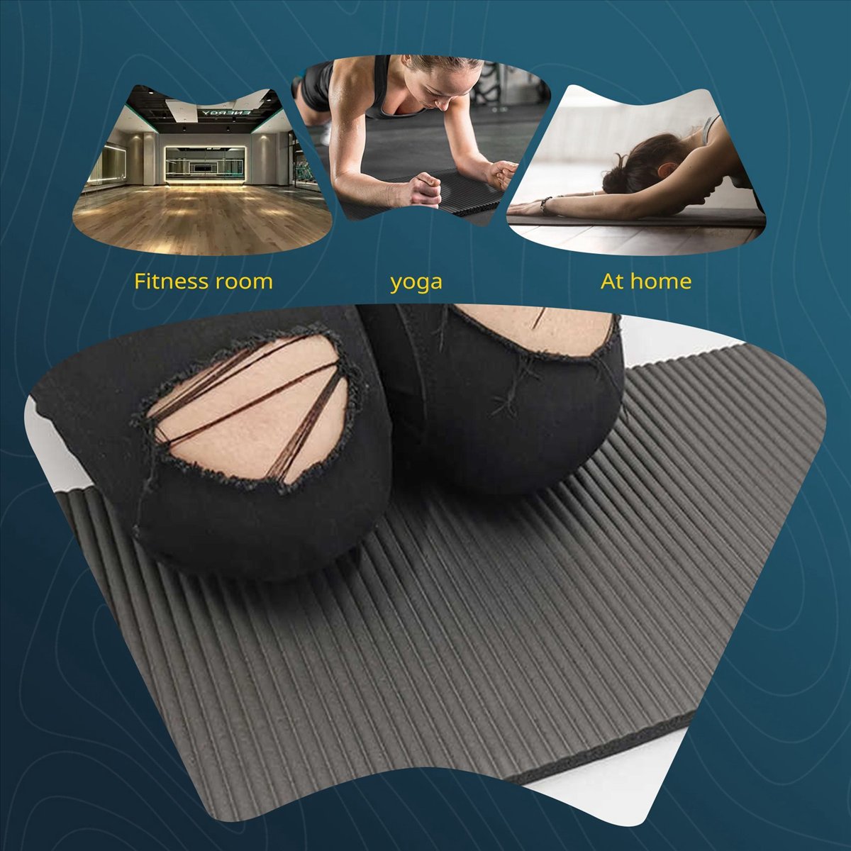 Doings 15MM Thick Yoga Mat Com - Pilates Yoga Mat Thickness ulasan dan harga