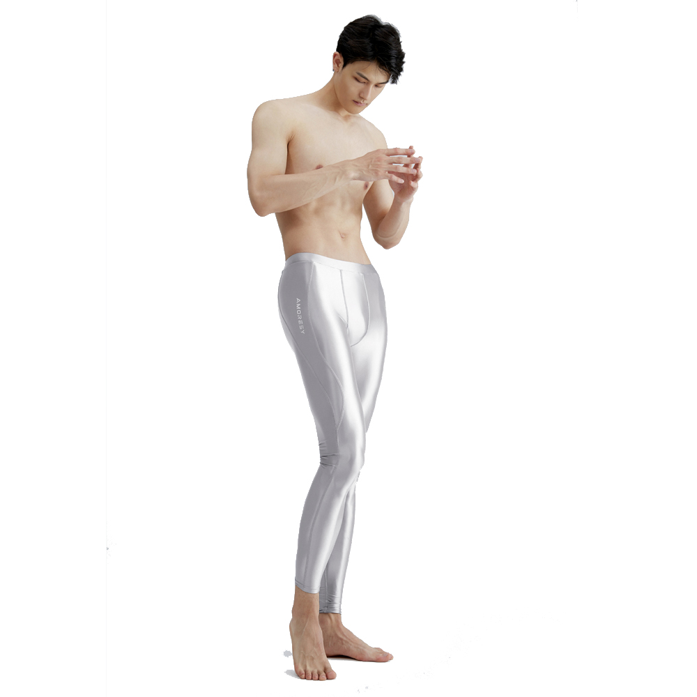 AMORESY Men Satin Smooth Runni - Pilates Yoga Leggings ulasan dan harga