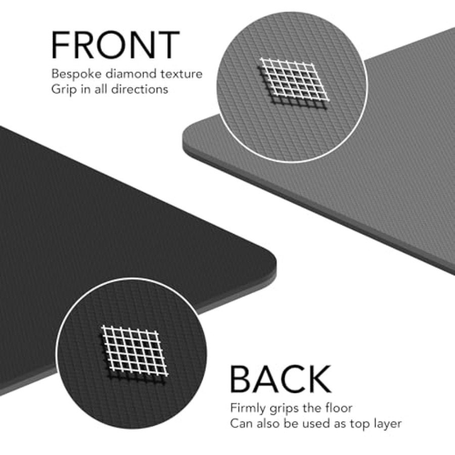 Large Exercise Mat Extra Thick - Pilates Yoga Mat Thickness ulasan dan harga