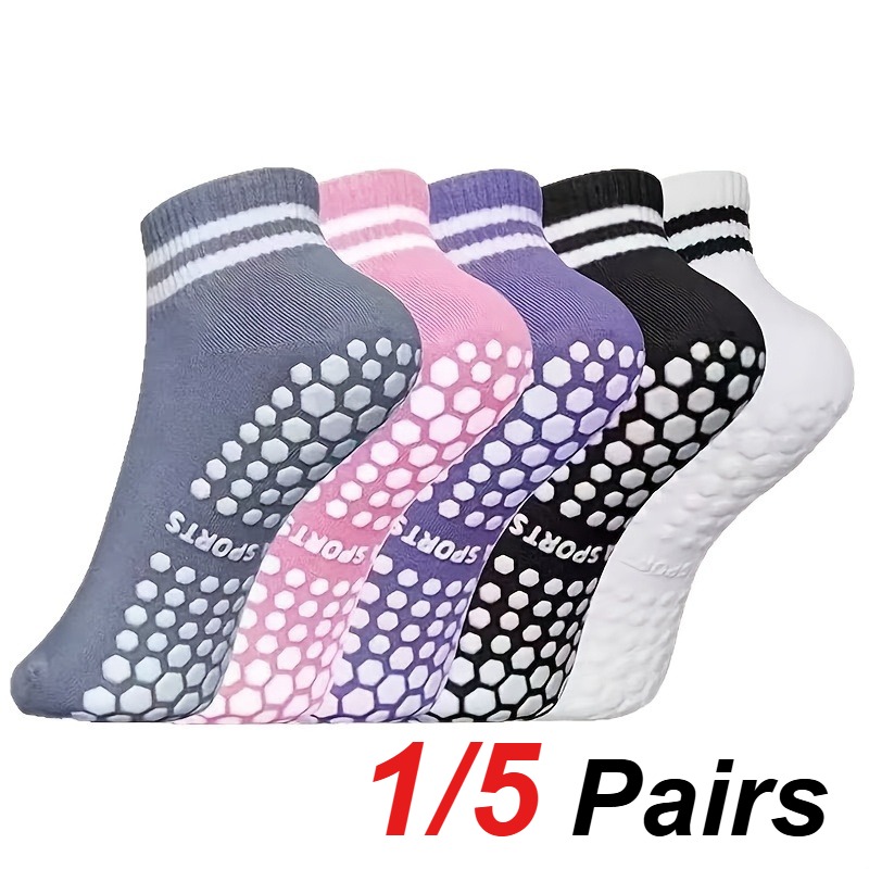 1/5 Pair Women's Silicone Anti - Pilates & Yoga Unleashed Studio ulasan dan harga