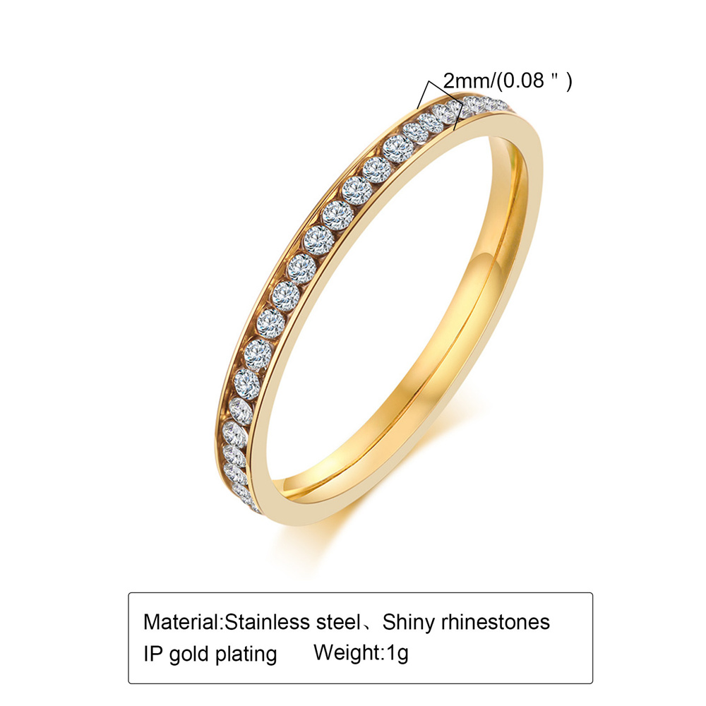 2mm Iced Out Cubic Zirconia Ri - Pilates Ring Magic ulasan dan harga