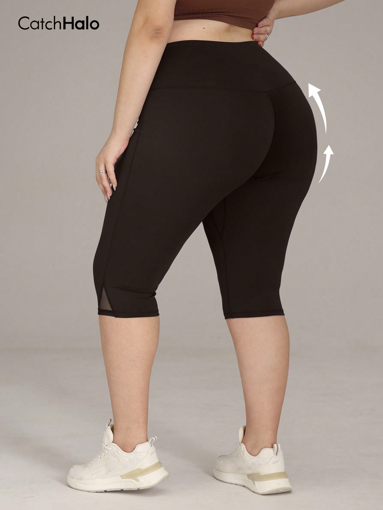 Plus Size Gym Leggings Women M - Pilates Yoga Leggings ulasan dan harga