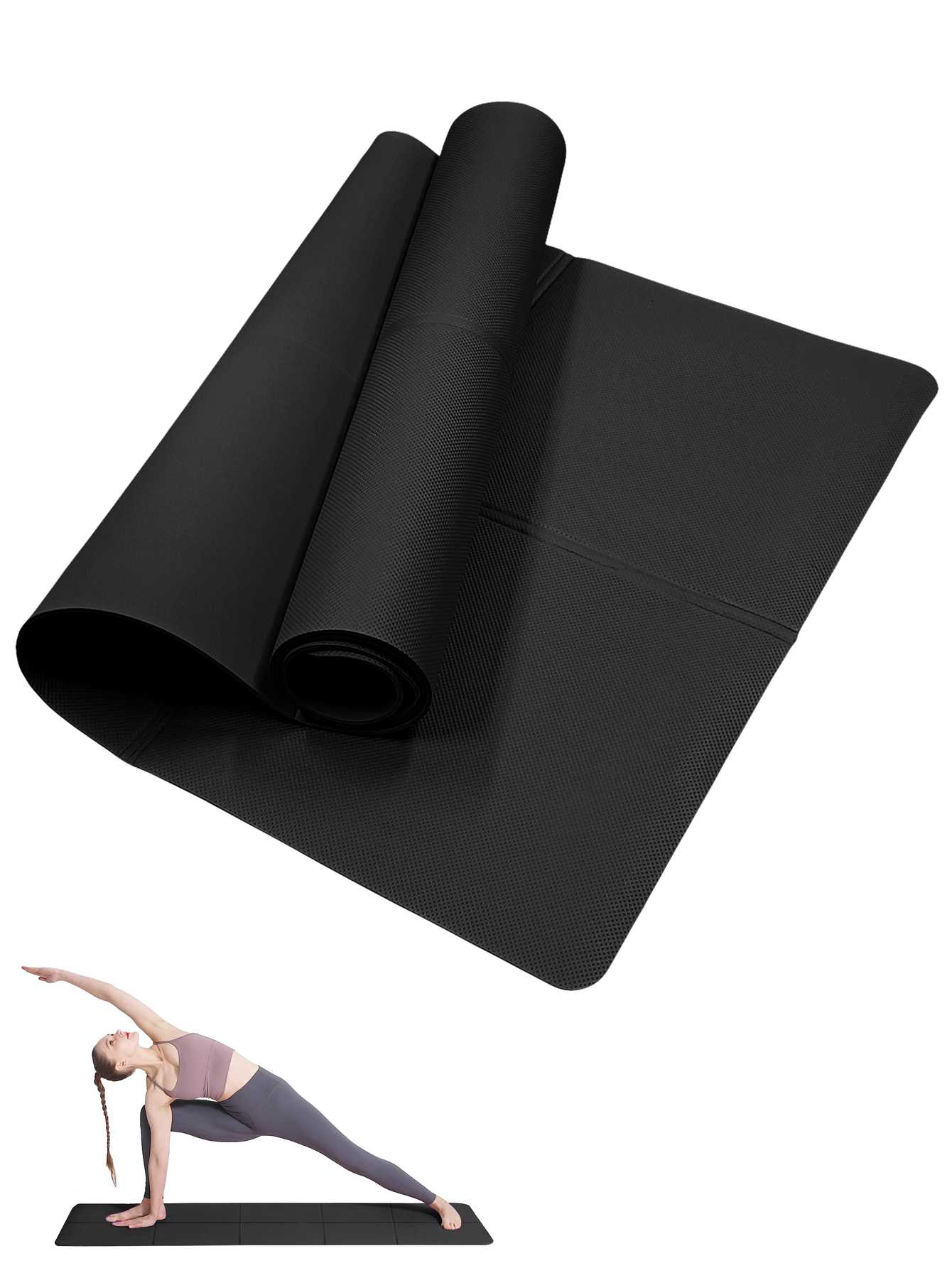 Foldable Yoga Mat Black Eco Fr - Pilates Yoga Matte ulasan dan harga