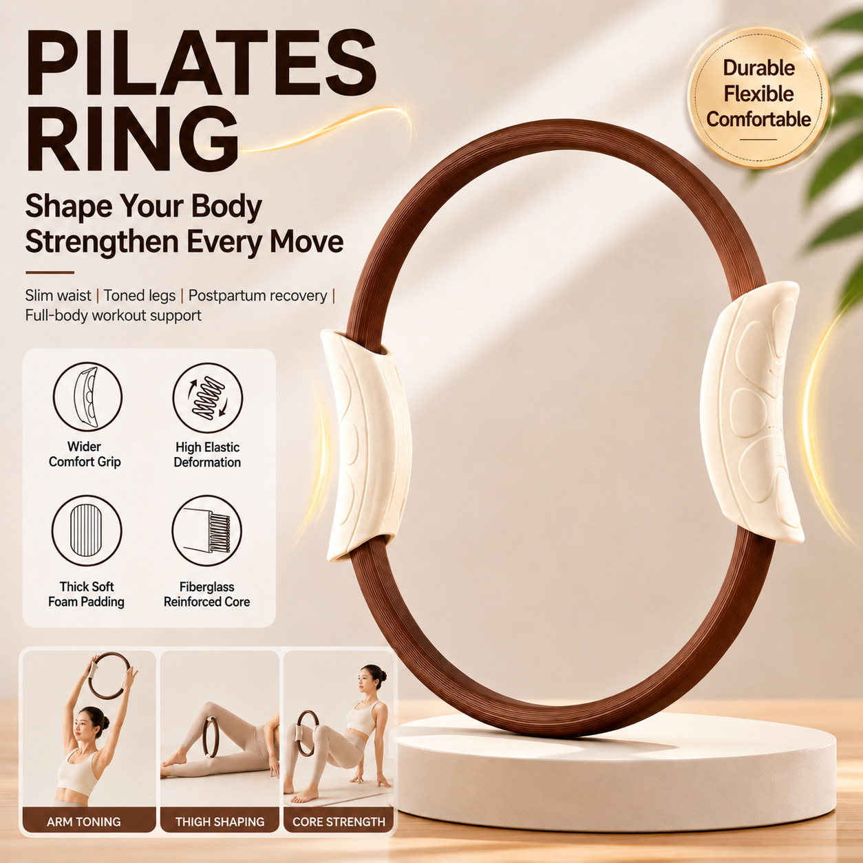 Pilates Ring, Yoga Ring, Pelvi - Pilates Yoga Resistance Ring ulasan dan harga