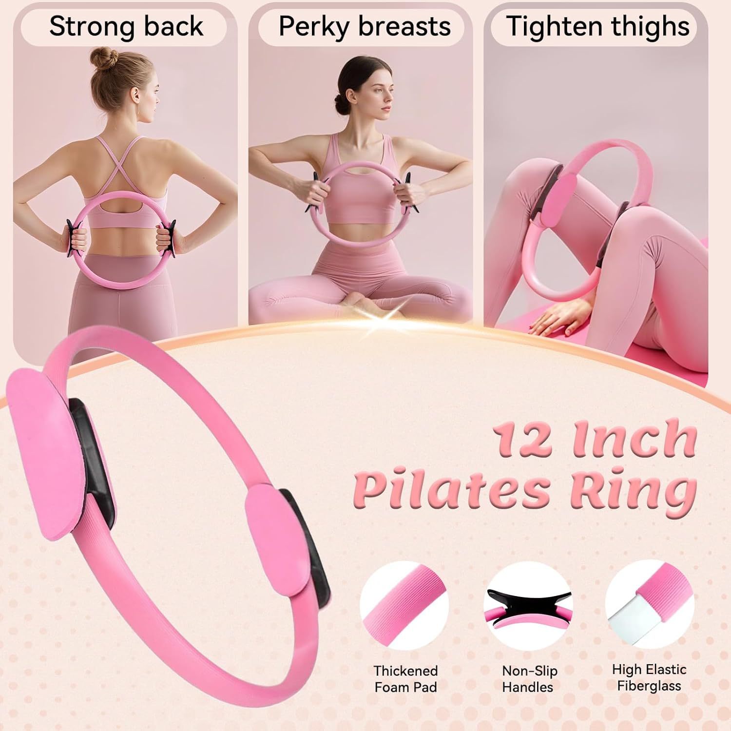 Pilates 11-Piece Set, Includes - Pilates Yoga Resistance Ring ulasan dan harga