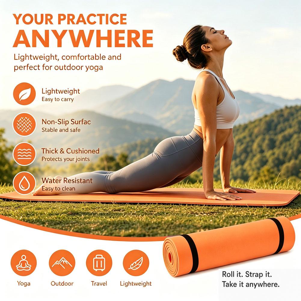 1/2Pcs Thick Yoga Mat Anti-ski - Pilates Yoga Mat Thickness ulasan dan harga