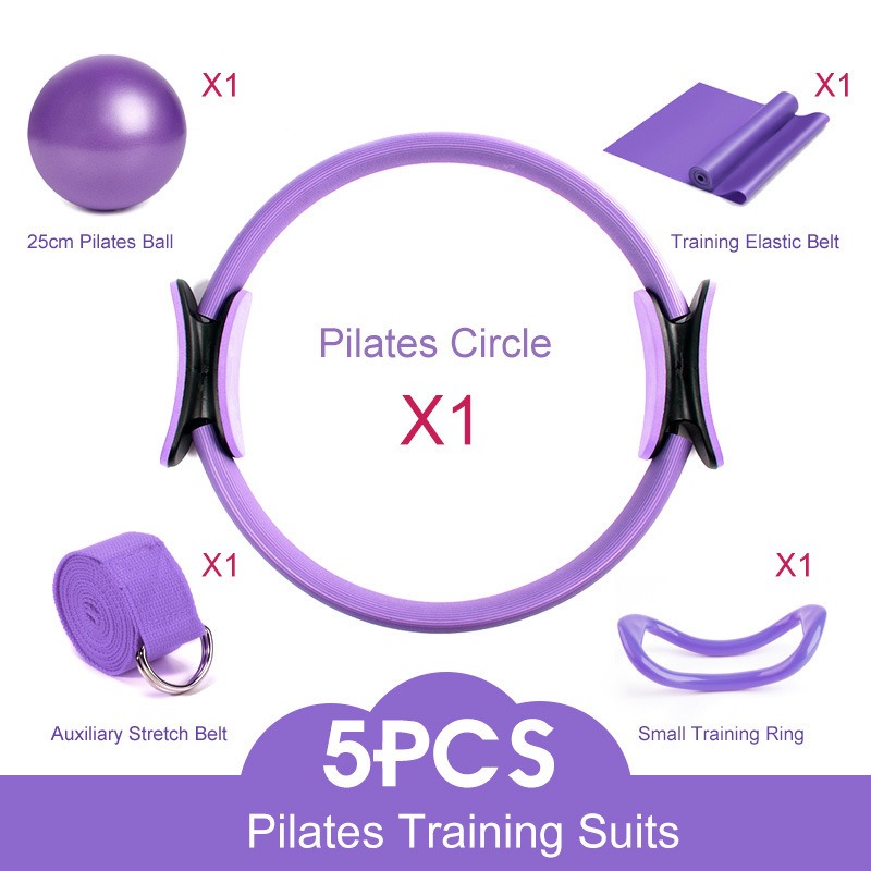 25cm Yoga Pilates Ring Set wit - Pilates Yoga Resistance Ring ulasan dan harga