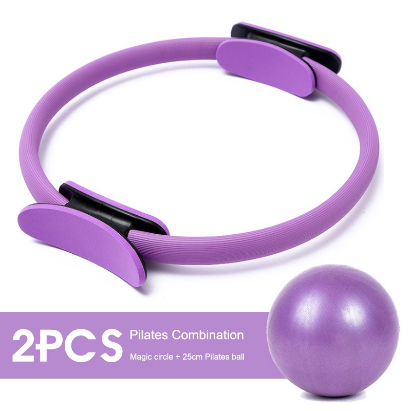 25cm Yoga Pilates Ring Set wit - Pilates Yoga Resistance Ring ulasan dan harga