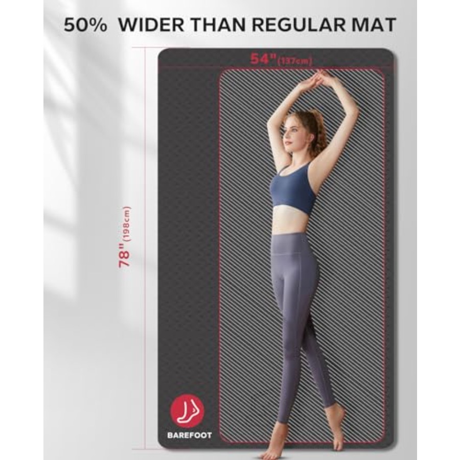 Extra Large Yoga Mat for Home  - Pilates Yoga Mat Thickness ulasan dan harga