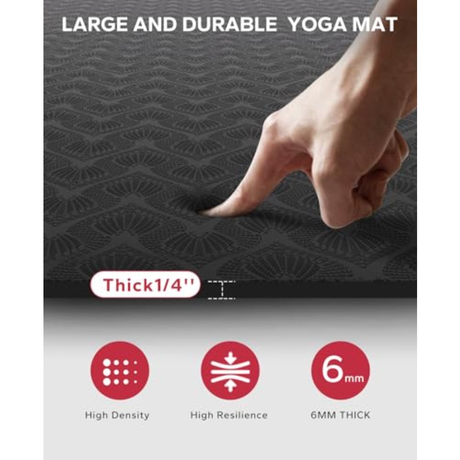 Extra Large Yoga Mat for Home  - Pilates Yoga Mat Thickness ulasan dan harga