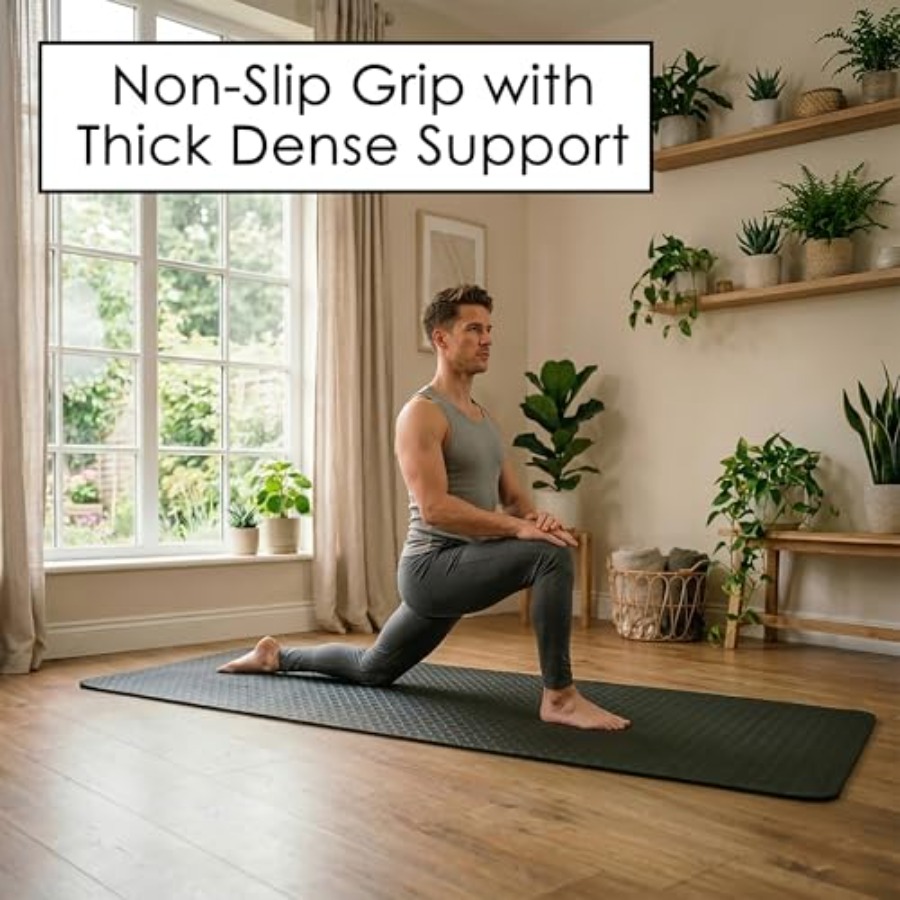 Home workout yoga mat, extra t - Pilates Yoga Mat Thickness ulasan dan harga