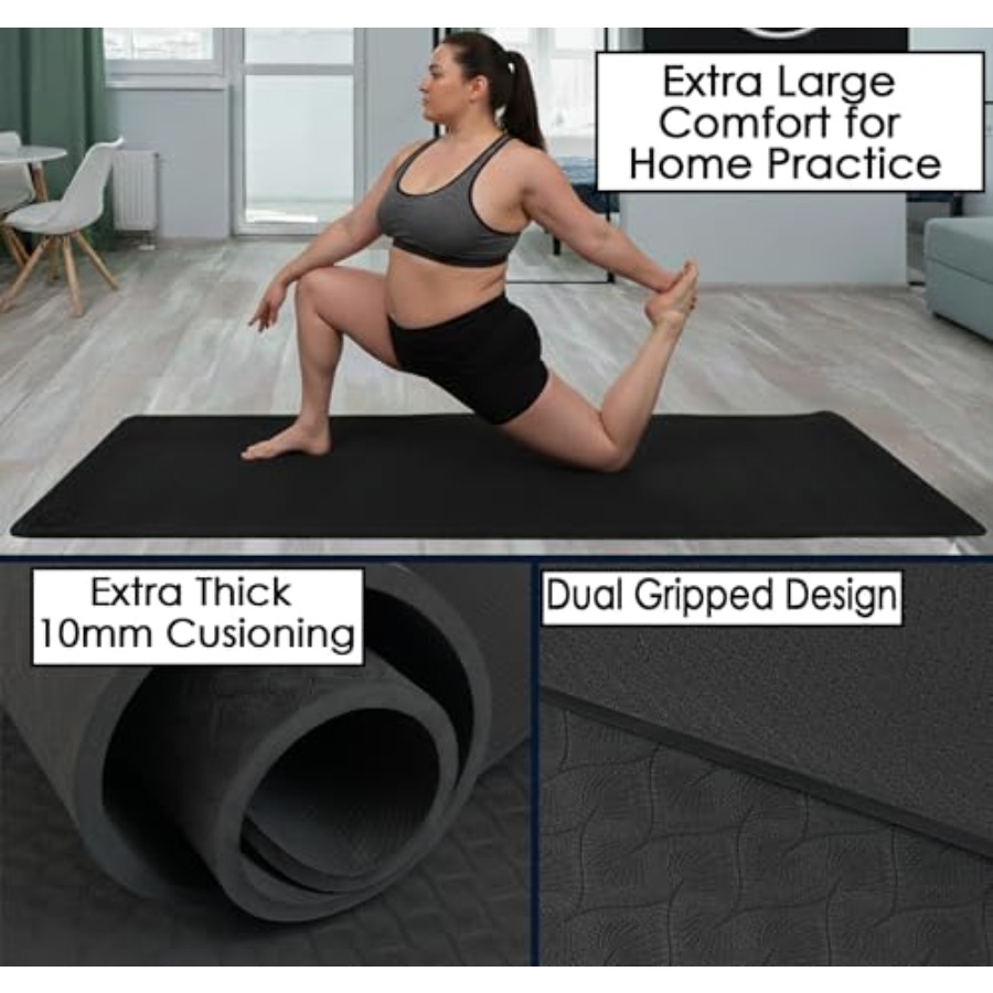 Home workout yoga mat, extra t - Pilates Yoga Mat Thickness ulasan dan harga